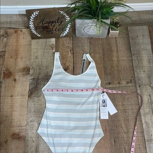 💜 BP x Claudia Sulewski Striped Ribbed Bodysuit Nwt - Picture 11 of 12